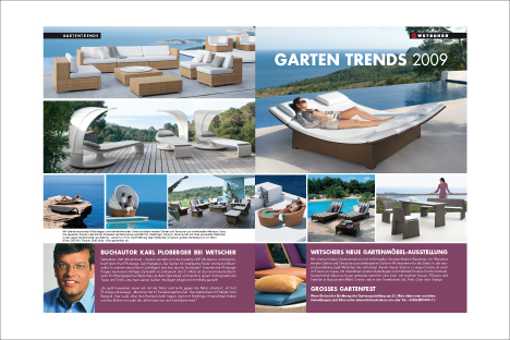 Wetscher - Das Tiroler Einrichtungshaus
 Magazin sinnreich 2009: Doppelseite Gartentrends
 
